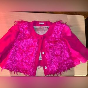 MIU MIU SET PINK SHRUG JACKET-SIZE 42 W/ SHORTS SIZE 40 *PRICE NEGOTIABLE* :)